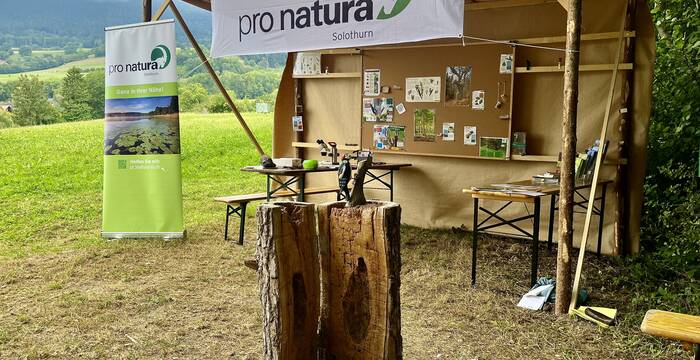Stand Pro Natura Solothurn an den 2. Solothurner Waldtagen