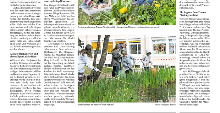 Solothurnern Zeitung vom 6. Mai 2021 (Deitingen)