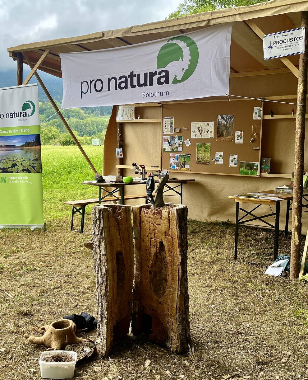 Stand Pro Natura Solothurn an den 2. Solothurner Waldtagen